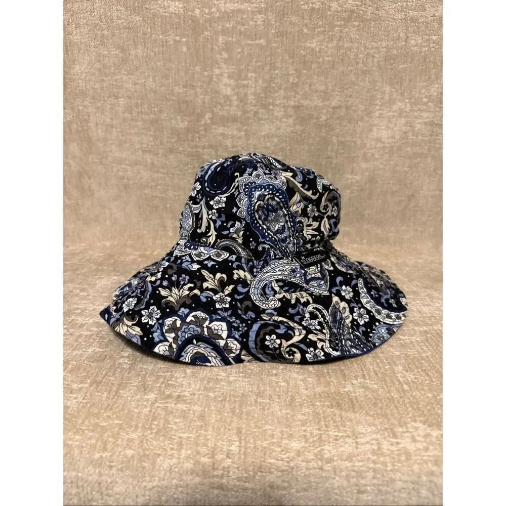 Sloggers Womens Floral Paisley Cotton Reversible Bucket Hat Multicolor Sz 21 7/8